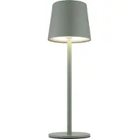 Globo LED Tischleuchte, blassgrün, Akku, Touchdimmer, H 28 cm