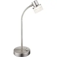 Globo Lighting Globo Friso I Tischleuchte Nickel matt, 1xLED; 56550-1T