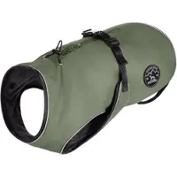 Hunter Hundemantel Uppsala, khaki, 2in1 Design, Größe 55, wasserabweisend