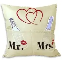 Hergo Mr. & Mrs. Kissen mit 3 Einstecktaschen