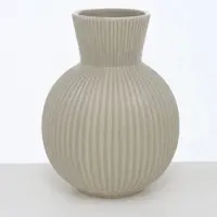 Boltze Vase Fezya 21cm Keramik beige