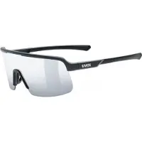 Uvex Sports S533095 dyrt Unisex-Sonnenbrille Halbrand Monoscheibe Kunststoff-Gestell, schwarz