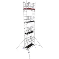 Krause Alu-Fahrgerüst ProTec, 200 kg/m², TÜV-geprüft, gebremste Rollen, L 2000 x B 700 x H 9300 mm