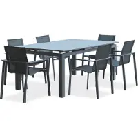 DCB Groupe 6-Sitzer-Garten-Essgruppe, Aluminium