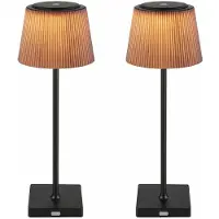 Globo Lighting 2x LED Tischlampe, Außenleuchte, Touchdimmer, Akku H 38 cm