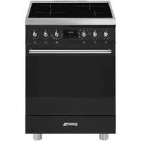 Smeg Classica C6IMMBM2 Küchenherd Freistehender Herd Elektro Zonen-Induktionskochfeld Schwarz