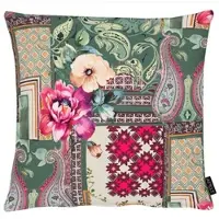 Apelt Dekokissen "3403", beige (grün, pink, beige, geblümt), B:49cm L:49cm, Obermaterial: 75% Polyester, 25% Baumwolle, Dekokissen_Sitzkissen_Kissenhüllen, Dekokissen