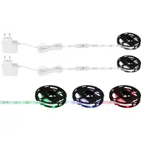 Globo Lighting 2er Set RGBW LED-Band, dimmbar, Fernbedienung, L 200 cm