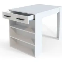 Vicco Esszimmertisch Repose Weiß 67 x 100 cm, Model 30036