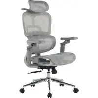 CLP Bürostuhl Jenson Netzstoff HBT: 109x71x72 cm grau