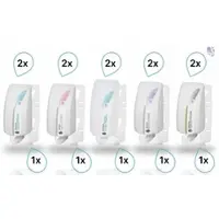 Blanc HYGIENIC K-SET Handreinigung, -schutz &- pflegeprogramm mit Wandhalterung, 2x5 verschiedene Mittel
