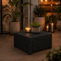 Keter Provence Tisch anthrazit, Gartentisch, wetterfest, Outdoor | Final