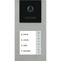 Balter EVO-AP Grau RFID 2-Draht BUS IP54 Türstation für 4 Teilnehmer 120° Weitwinkelkamera