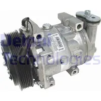 Delphi TSP0159061 Denso SD7V16 Klimaanlage Klimakompressor PAG 46 für ALFA ROMEO 147 (937) GT (937) 156 Sportwagon (932) 156 (932) SPIDER (916S)