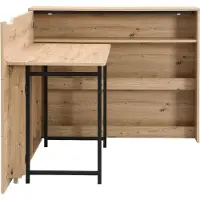 Vente-unique Eckschreibtisch Klappbar - MDF - Natur - RELIMY
