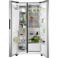 AEG ORX9V351DU, Freistehend, Amerikanische Tür, Edelstahl, 2 Tür(en), Berührung, LED