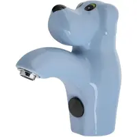 Sapho Keramik Sensor-Standarmatur, 6V DC (4xAA), Hund, Blau