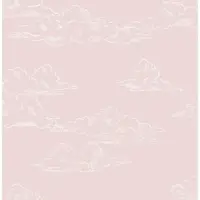 Art For the Home Vliestapete "Vintage Wolken" Rosa - 10mx53cm