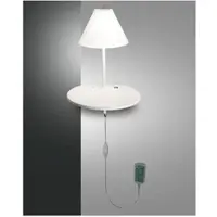 FABAS LUCE LED Wandleuchte Goodnight 470x250mm 8W Warmweiß Weiß dimmbar