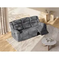 Vente-unique Relaxsofa Burolo Grau 199 cm