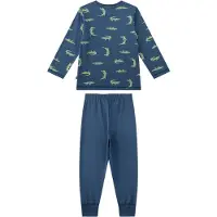 Sanetta Pyjama Homewear Bequem sitzend Schlafanzug Krokodil lang Kids