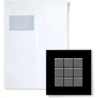 ALLOY Mosaik MUSTER S-Mosaic-Ti-SM Mosaic Titan Smoke Hochglänzend