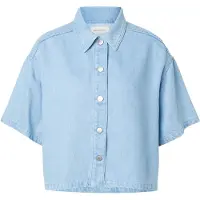 MSCH Copenhagen Damen Blusen Mschsaphina 2 4 Shirt - Lichtblauw - Größe S/M