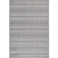 KADIMA DESIGN Terrassenteppich Boho-Ethno Robust Waschbar Strapazierfähig | Läufer Grau 80x250 cm Terrasse Garten Schadstoff | LIRIA –