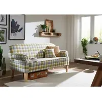 MASSIVMOEBEL24.DE Küchensofa 188x78x97 hell kariert EDINBURGH