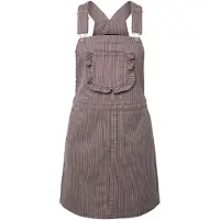Pieces Pcbillo Latz Jeanskleid | Grau | XL