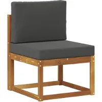 vidaXL Outdoor-Sofagarnitur 6 stk. Natur und Anthrazit Polyester