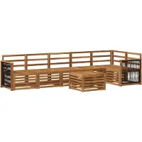 vidaXL Outdoor-Sofagarnitur 6 Stk. Natur Massivholz Akazie