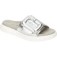 Gabor 83.751 Damenschuhe - bequeme Pantoletten silber Freizeit NEU