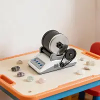 StarTech.com Steintrommel Set - Elektrischer Rock Tumbler Steinpolierer - Leise - Timer 1/2/4 Tage - 100–240 V AC - 12 V 1000 mA Netzteil - Für Anfänger Geeignet - Grau