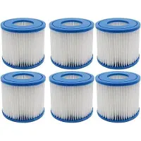 OEM 6er Hotwasserpumpenfilter - Sommer Entspannung Filter Typ D - P57100102 SFS-350 RP-350 RP-400 RP-600 RX-600 Kartuschenfilter