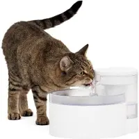 OEM Wasserfilter - 17 l - Katzen- und Hunde-Freundlich - Wassertropfen- und Waschmaschinetauglich - Einfache Montage und Reinigung - Wasserfilter inklusive