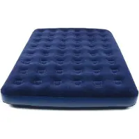 Famanu Luftbett Royal-Blau 203 x 152 cm - Komfortables Luftbett für Zwei Personen
