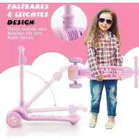 OEM Kinder-LED-Step, Opvouwbare, LED-Wielen, Traploos, Verstelbaar, Stuur, für Kinder von 3-6 Jahren