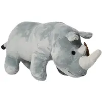 Deef Kuscheltier Nashorn Rhinozeros Plüschtier Safari Wildtier grau