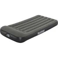 Markenlos Luftbett 1-Personen mit Integrierter Pumpe - Tritech Material - Ideal für Camping