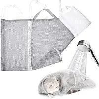 OEM Kattengroomset - Anti-Bijt - Nagelknipper und Zahnbürste - Hunde- und Katzenbaden - Terughoudendheid Waszak - Anti-Bijt - Anti-Frise - Netto Zak