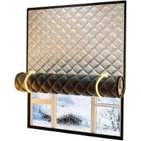 OEM Winddichte und warmte-isolerende Raumschutzgordijnen, klittenband (130 cm x 150 cm), winterisolierend, warmte- und kälteisoliert.