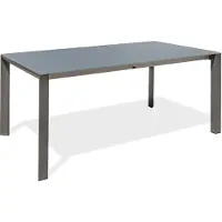 DCB Groupe Gartentisch mit Verlí¤ngerung aus HPL in Holzoptik