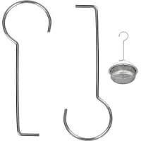 OEM Rostfreier Duschaufzug, 2er Set, Küchenabflussaufzug, Reinigungshaak, silberfarbener Abflussaufzug.