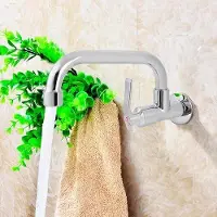 OEM Kaltwasserhahn Wandmontage für Küche und Bad - Edelstahl (G1/2 Zoll, Typ A, 25cm)