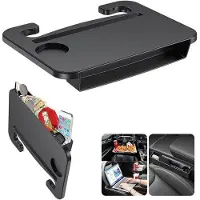 OEM Autotafel 2-in-1 voor achterbank, geschikt voor eten, schrijven en laptopgebruik, zwarte, verstelbare, voor auto's