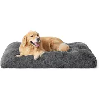 OEM Hundebett aus weichem Material für große Hunde - 121x76x8 cm Waschbares Hundebett für große Hunde, Antirutschboden, Dunkelgrau