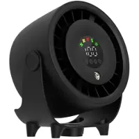 Zimilo Luftkühler mit Sprühnebel und Wandhalterung, 100 Stufen, Wassertank, Touch Bedienung, 3600mAh Ventilator mit Befeuchtung, Schwarz