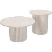 Design Möbel Couchtisch LOMELO 2in1 Cashmere