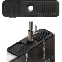 OEM Silikon-Kraanmat für Küche und Bad - Schwarz - 45*14 cm